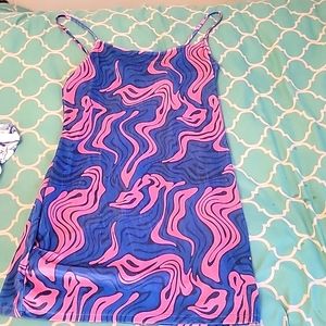 Velvet print Dress